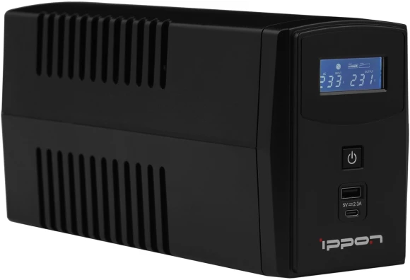 Источник бесперебойного питания Ippon Back Power Pro II 600 360Вт 600ВА черный Источник бесперебойного питания Ippon Back Power Pro II 600 360Вт 600ВА черный