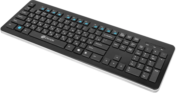 Клавиатура Оклик 870S черный USB беспроводная slim Multimedia Клавиатура Оклик 870S черный USB беспроводная slim Multimedia