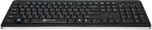 Клавиатура Оклик 870S черный USB беспроводная slim Multimedia Клавиатура Оклик 870S черный USB беспроводная slim Multimedia