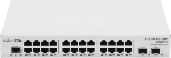 Коммутатор MikroTik CRS326-24G-2S+IN (L2) 24x1Гбит/с 2SFP+ управляемый