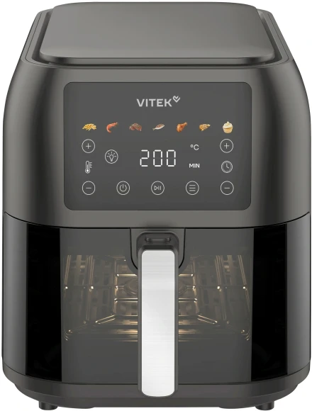 Аэрогриль Vitek VT-AF3301 5л 1500Вт серебристый/черный
