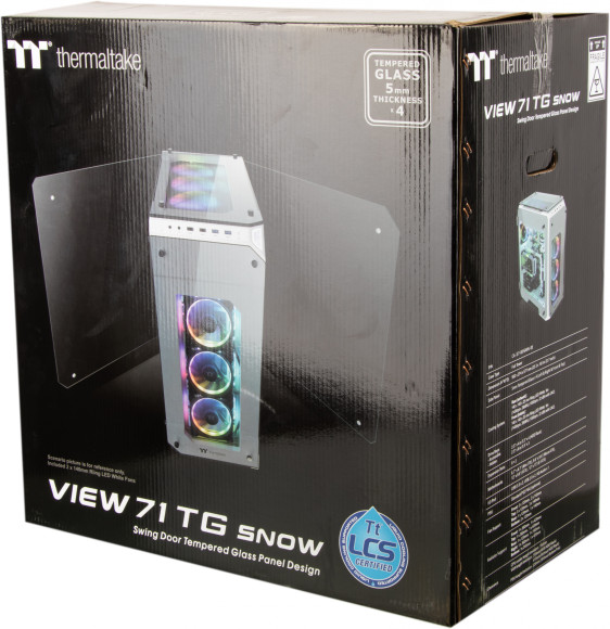 Корпус Thermaltake View 71 TG белый без БП ATX 9x120mm 4x140mm 2xUSB2.0 2xUSB3.0 audio bott PSU