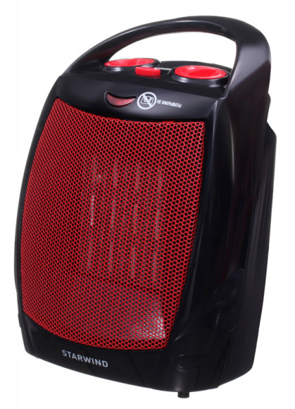 Тепловентилятор Starwind SHV2001 1600Вт черный/красный