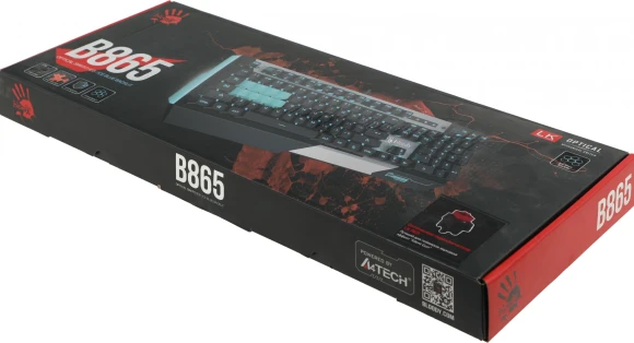 Клавиатура A4Tech Bloody B865 механическая серый/черный USB for gamer LED Клавиатура A4Tech Bloody B865 механическая серый/черный USB for gamer LED