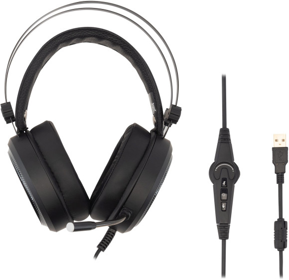 Наушники с микрофоном Оклик HS-L810G ANONYMOUS черный 2.2м мониторные оголовье (1460164) Наушники с микрофоном Оклик HS-L810G ANONYMOUS черный 2.2м мониторные оголовье (1460164)