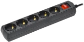 Сетевой удлинитель IEK У05В 5м (5 розеток) черный (пакет ПЭ) Сетевой удлинитель IEK У05В 5м (5 розеток) черный (пакет ПЭ)