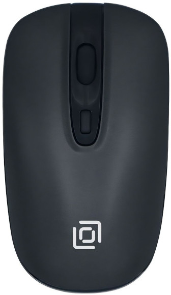 Мышь Оклик 600MW черный оптическая 1600dpi беспров. USB 4but (1487915)