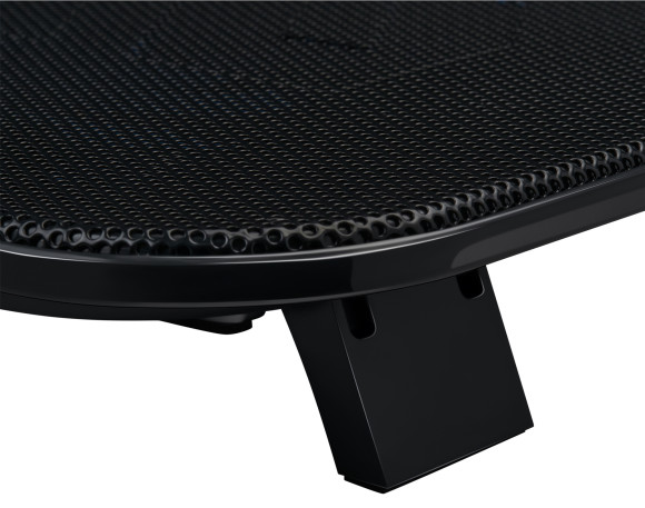 Подставка для ноутбука Buro BU-LCP140-B214H 14" 338x255x22мм 1xUSB 2x 140ммFAN 480г металлическая сетка/пластик черный