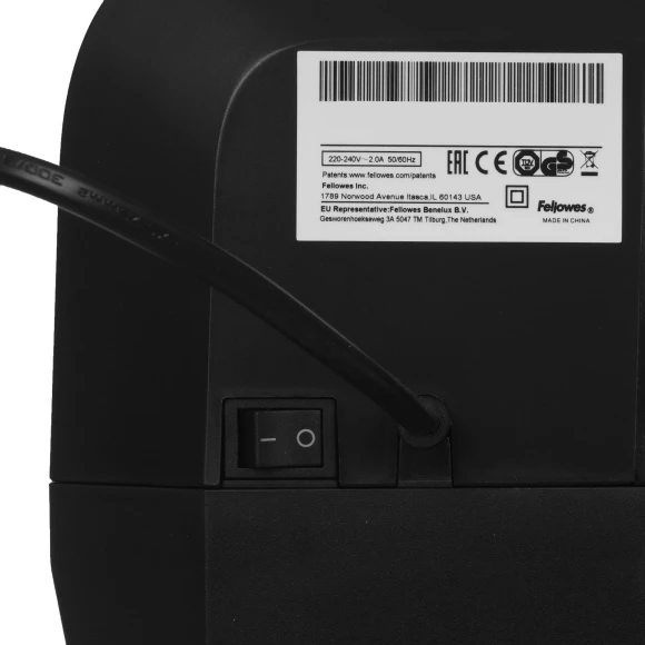 Шредер Fellowes AutoMax 80М черный с автоподачей (секр.P-4) фрагменты 80лист. 17лтр. скрепки скобы пл.карты