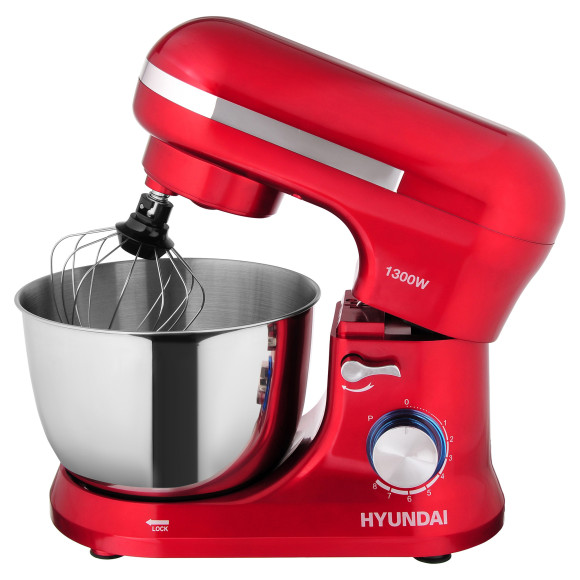 Миксер планетарный Hyundai HYM-S6451 1300Вт красный Миксер планетарный Hyundai HYM-S6451 1300Вт красный