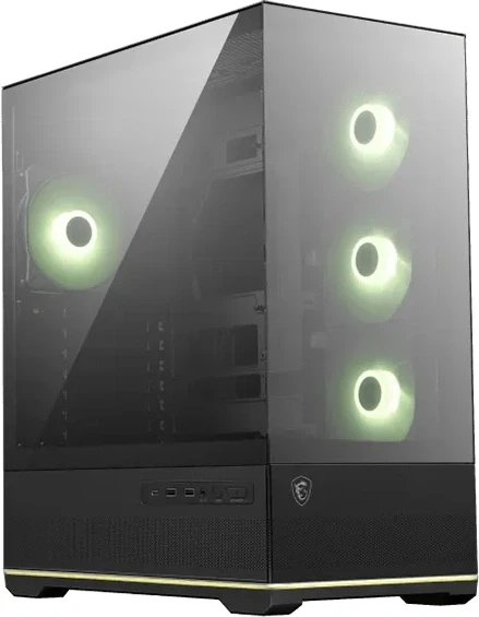 Корпус MSI MAG Pano 130R PZ белый без БП ATX 6x120mm 2x140mm 2xUSB3.0 audio AirDuct bott PSU