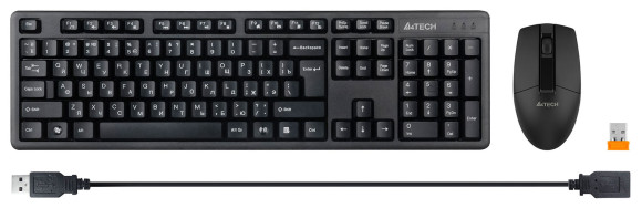 Клавиатура + мышь A4Tech 3330N клав:черный мышь:черный USB беспроводная Multimedia Клавиатура + мышь A4Tech 3330N клав:черный мышь:черный USB беспроводная Multimedia