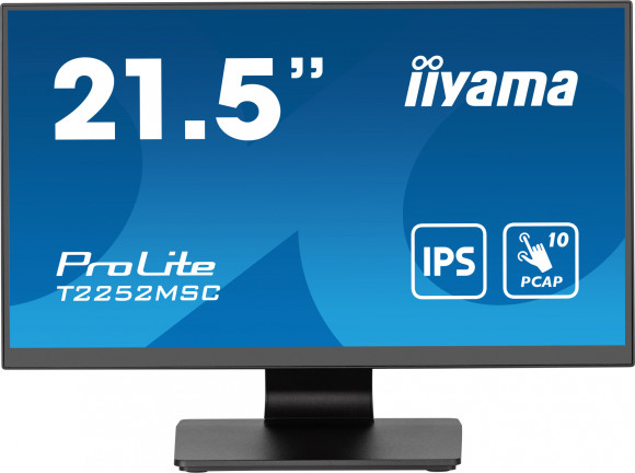 Монитор Iiyama 21.5" ProLite T2252MSC-B2 черный IPS LED 5ms 16:9 HDMI M/M глянцевая 1000:1 250cd 178гр/178гр 1920x1080 60Hz DP FHD Touch 4.5кг