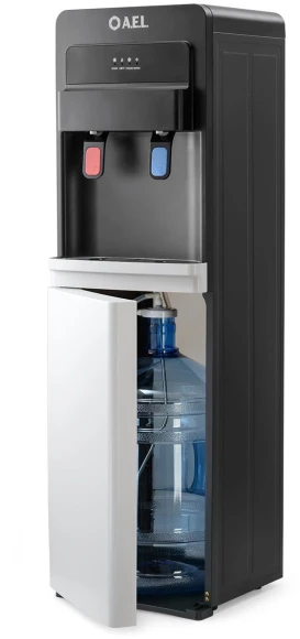 Кулер AEL LD-AEL-805a напольный электронный черный/белый