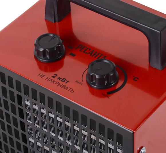 Тепловая пушка электрическая Ресанта ТЭПК-2000 2000Вт красный Тепловая пушка электрическая Ресанта ТЭПК-2000 2000Вт красный