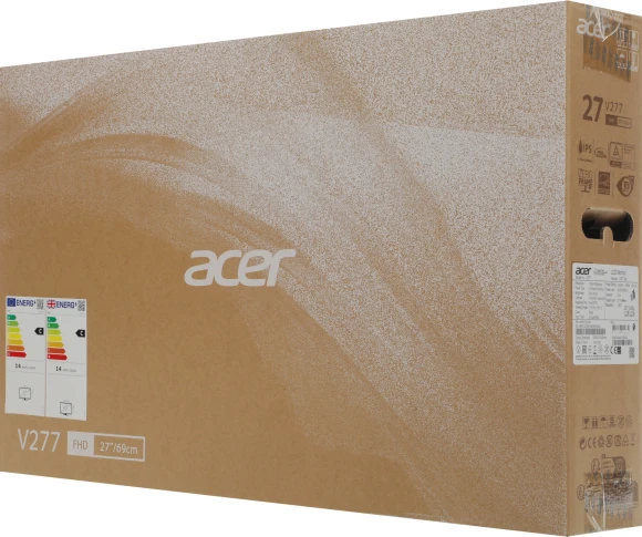 Монитор Acer 27" Vero V277Gbi черный IPS LED 4ms 16:9 HDMI матовая 250cd 178гр/178гр 1920x1080 120Hz FreeSync VGA FHD 3.64кг