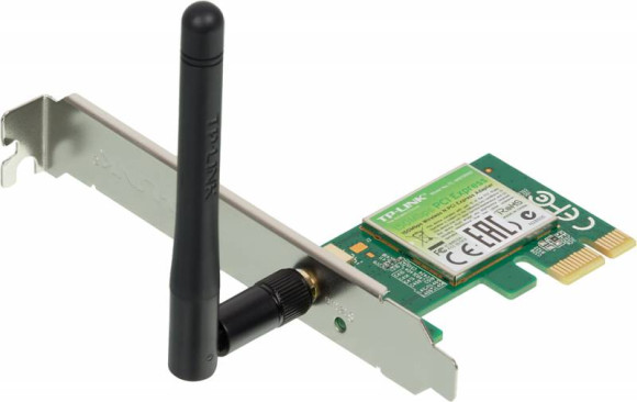 Сетевой адаптер Wi-Fi TP-Link TL-WN781ND N150 PCI Express (ант.внеш.съем) 1ант.