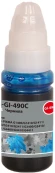 Чернила Cactus CS-GI-490C голубой 70мл для Canon PIXMA G1400/G1410/G1411/G2400/G2410/G2411/G3400/G3410/G3411/G4400/G4410/G4411