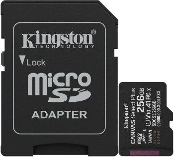 Флеш карта microSDXC 256GB Kingston SDCS3/256GB Canvas Select Plus V10 A1 + adapter Флеш карта microSDXC 256GB Kingston SDCS3/256GB Canvas Select Plus V10 A1 + adapter
