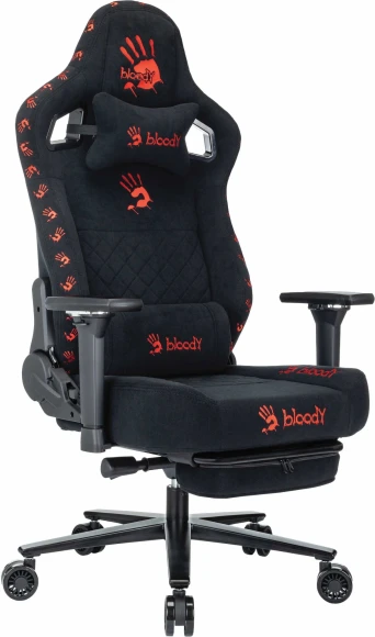 Кресло игровое A4Tech Bloody GC-670 черный искусственная замша крестов. металл подст.для ног Кресло игровое A4Tech Bloody GC-670 черный искусственная замша крестов. металл подст.для ног