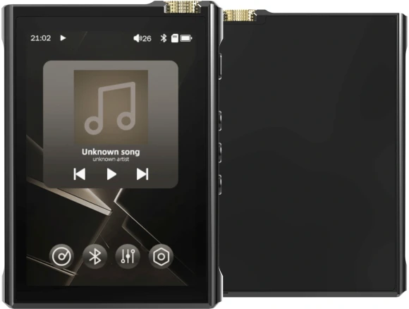 Плеер Hi-Fi Flash Digma Pro XT7 черный/золотистый/3.5"/microSD/microSDHC