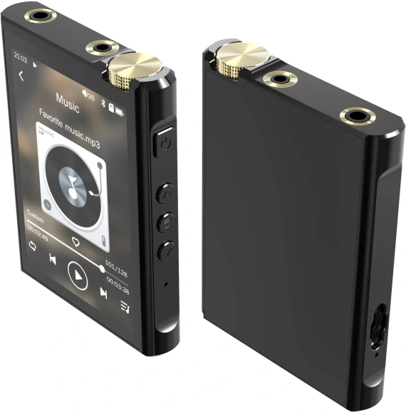 Плеер Hi-Fi Flash Digma Pro XT7 черный/золотистый/3.5"/microSD/microSDHC