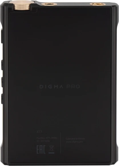 Плеер Hi-Fi Flash Digma Pro XT7 черный/золотистый/3.5"/microSD/microSDHC