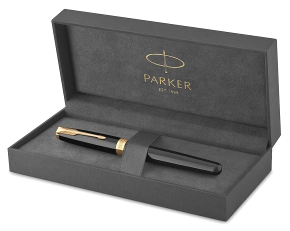 Ручка роллер Parker Sonnet Core T530 (1931496) LaqBlack GT F черн. черн. подар.кор. Ручка роллер Parker Sonnet Core T530 (1931496) LaqBlack GT F черн. черн. подар.кор.