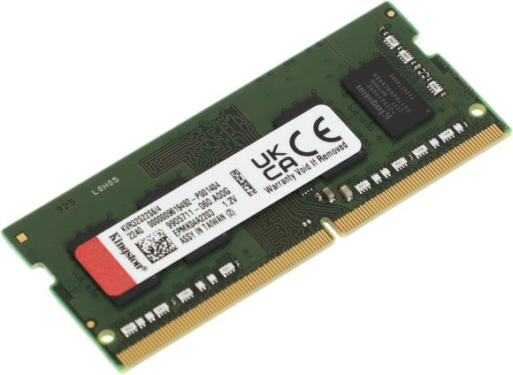 Память DDR4 4Gb 3200MHz Kingston KVR32S22S6/4 VALUERAM RTL PC4-25600 CL22 SO-DIMM 260-pin 1.2В single rank Ret Память DDR4 4Gb 3200MHz Kingston KVR32S22S6/4 VALUERAM RTL PC4-25600 CL22 SO-DIMM 260-pin 1.2В single rank Ret