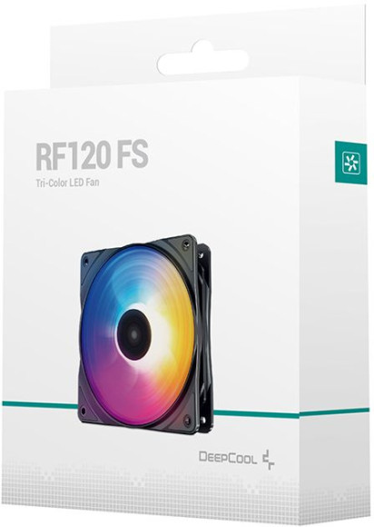 Вентилятор для корпуса Deepcool RF120 FS RGB 120х120x25 черный 4-pin 27дБ (DP-FLED3-RF120-FS) Ret