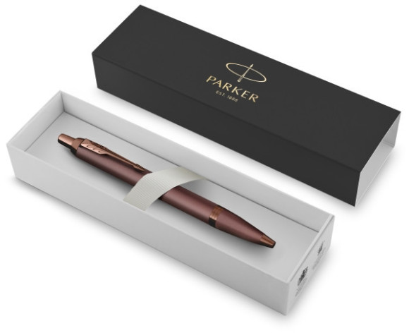 Ручка шариков. Parker IM Monochrome K328 (2190514) Burgundy PVD M син. черн. подар.кор.