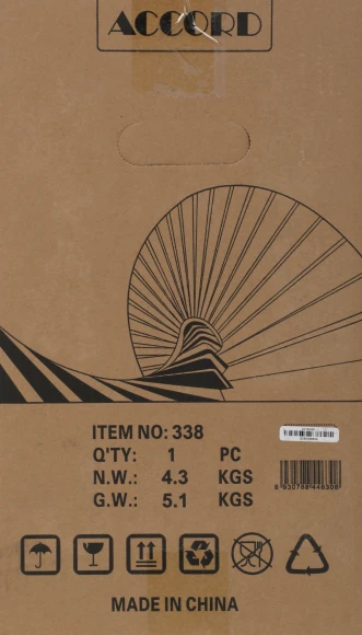 Корпус Accord 3338 черный без БП ATX 6x120mm 1xUSB2.0 1xUSB3.0 audio bott PSU