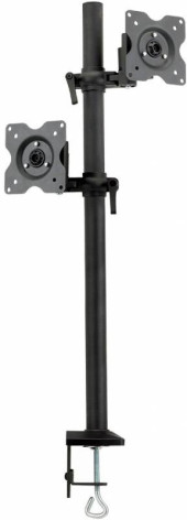Кронштейн для мониторов ЖК Kromax OFFICE-5 серый 15"-32" макс.12кг настольный поворот и наклон Кронштейн для мониторов ЖК Kromax OFFICE-5 серый 15"-32" макс.12кг настольный поворот и наклон