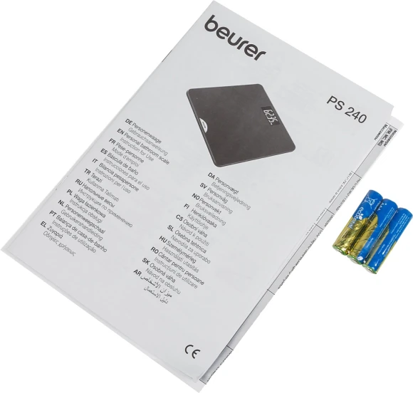 Весы напольные электронные Beurer PS240 макс.180кг черный Весы напольные электронные Beurer PS240 макс.180кг черный