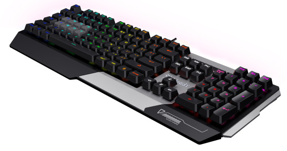 Клавиатура A4Tech Bloody B865N механическая серый/черный USB for gamer LED