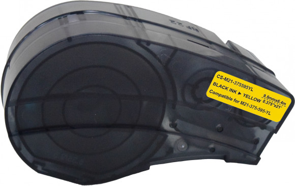 Картридж ленточный Cactus CS-M21-375595YL черный на желтом 9.5x6.4 для Brady BMP21-PLUS, BMP21-LAB Картридж ленточный Cactus CS-M21-375595YL черный на желтом 9.5x6.4 для Brady BMP21-PLUS, BMP21-LAB