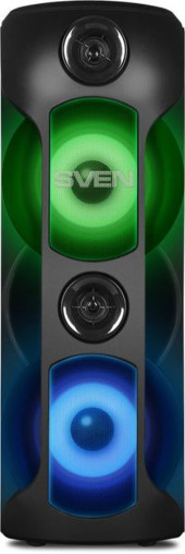 Колонка порт. Sven AC PS-720 черный 80W 1.0 BT/3.5Jack 10м 4400mAh (АС PS-720) Колонка порт. Sven AC PS-720 черный 80W 1.0 BT/3.5Jack 10м 4400mAh (АС PS-720)