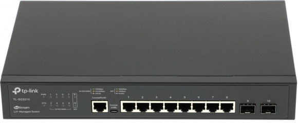Коммутатор TP-Link SG3210 8x1Гбит/с 2SFP управляемый Коммутатор TP-Link SG3210 8x1Гбит/с 2SFP управляемый