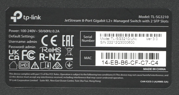 Коммутатор TP-Link SG3210 8x1Гбит/с 2SFP управляемый Коммутатор TP-Link SG3210 8x1Гбит/с 2SFP управляемый