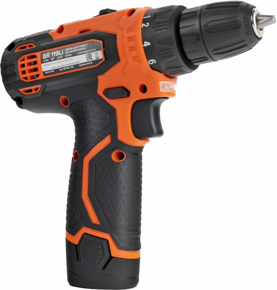 Дрель-шуруповерт Patriot BR 119Li аккум. патрон:быстрозажимной (кейс в комплекте) (180301119) Дрель-шуруповерт Patriot BR 119Li аккум. патрон:быстрозажимной (кейс в комплекте) (180301119)
