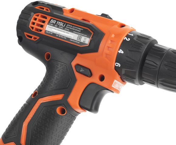 Дрель-шуруповерт Patriot BR 119Li аккум. патрон:быстрозажимной (кейс в комплекте) (180301119) Дрель-шуруповерт Patriot BR 119Li аккум. патрон:быстрозажимной (кейс в комплекте) (180301119)