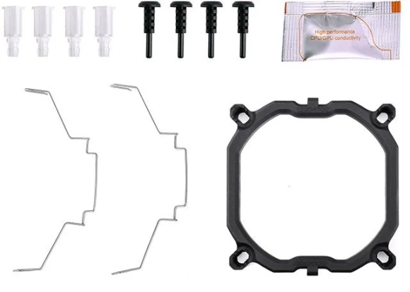 Устройство охлаждения(кулер) Thermaltake UX200 SE ARGB Soc-AM5/AM4/1200/1700/1851 белый 4-pin 25dB Al+Cu 170W Ret (CL-P116-AL12SW-A)