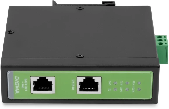 Инжектор PoE Digma DNP30W48GDXM 10/100/1000BASE-T 30Вт 37-57В(DC) Инжектор PoE Digma DNP30W48GDXM 10/100/1000BASE-T 30Вт 37-57В(DC)