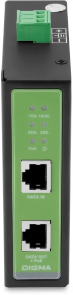 Инжектор PoE Digma DNP30W48GDXM 10/100/1000BASE-T 30Вт 37-57В(DC) Инжектор PoE Digma DNP30W48GDXM 10/100/1000BASE-T 30Вт 37-57В(DC)