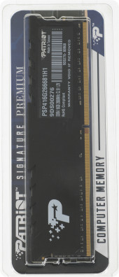Память DDR4 16Gb 2666MHz Patriot PSP416G266681H1 Signature Premium RTL PC4-21300 CL19 DIMM 288-pin 1.2В single rank с радиатором Ret Память DDR4 16Gb 2666MHz Patriot PSP416G266681H1 Signature Premium RTL PC4-21300 CL19 DIMM 288-pin 1.2В single rank с радиатором Ret