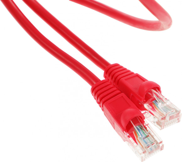 Патч-корд cat.5E molded 1м красный RJ-45 (m)-RJ-45 (m) (упак.:1шт)