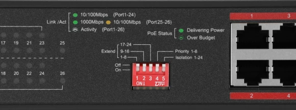 Коммутатор TP-Link TL-SL1226P (L2) 24x100Мбит/с 2x1Гбит/с 2xКомбо(1000BASE-T/SFP) 24PoE+ 250W неуправляемый Коммутатор TP-Link TL-SL1226P (L2) 24x100Мбит/с 2x1Гбит/с 2xКомбо(1000BASE-T/SFP) 24PoE+ 250W неуправляемый