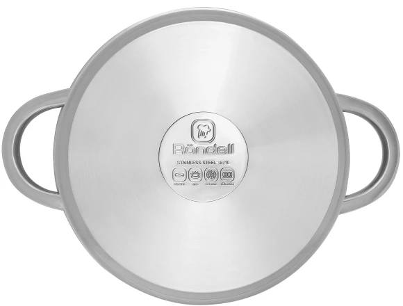 Кастрюля Rondell Point RDS-1310 2л. d=18см (с крышкой) стальной