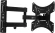 Кронштейн для телевизора Buro FL3S черный 20"-48" макс.15кг настенный поворотно-выдвижной и наклонный