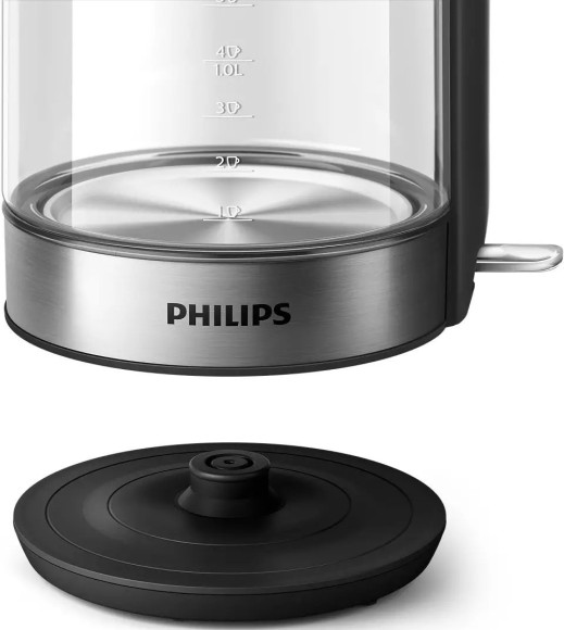 Чайник электрический Philips HD9339/80 1.7л. 2200Вт прозрачный/нержавеющая сталь корпус: стекло/пластик